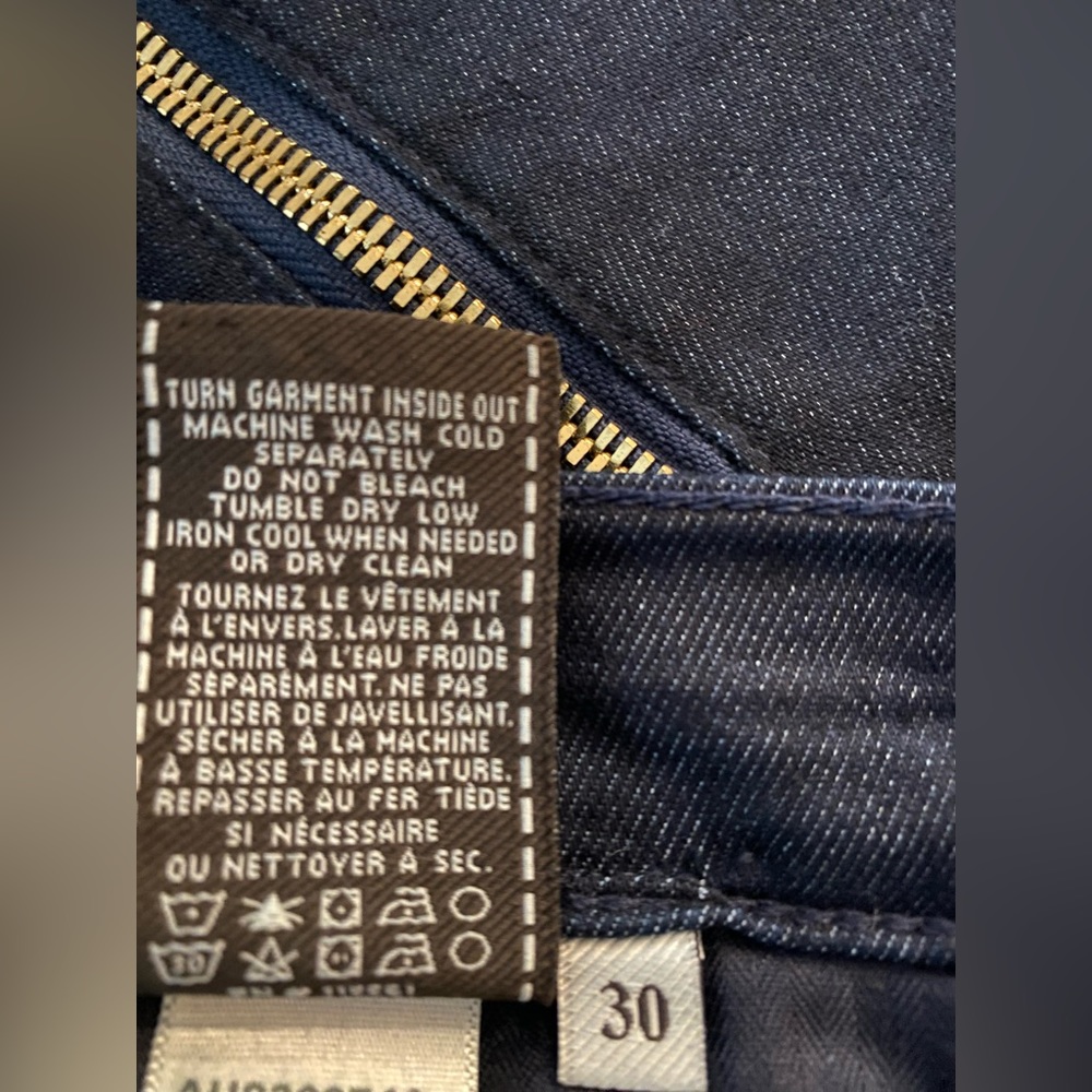 7 for all mankind denim trousers with back leg zipper detail. Size 30 - Picture 2 of 16